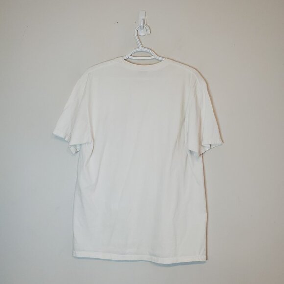 Stussy Happy Holidays 2018  Spell Out Shirt White Size L - Picture 3 of 5